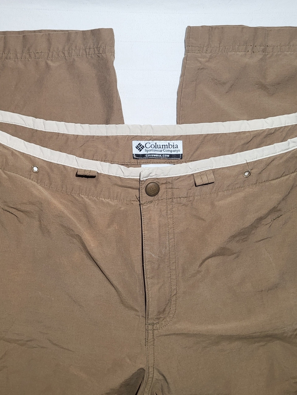 Columbia Women’s Vintage Tan Capris with Cream Waist Trim